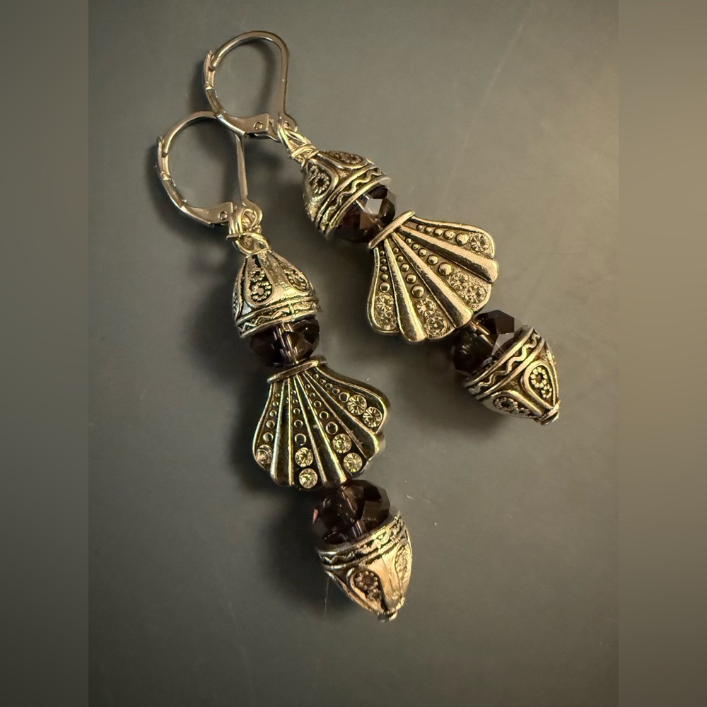 Elegant Silver and Crystal Earrings by Gypsy Jojo